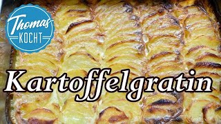 Kartoffelgratin  klassischer Kartoffelauflauf Thomas kocht [upl. by Cochrane408]