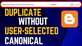 How to fix Duplicate without user selected canonical [upl. by Adekram531]