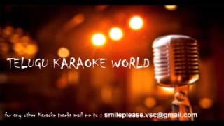 Asale Pilla Manam Freezing Karaoke  Ghatikudu  Telugu Karaoke World [upl. by Inimod]