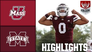 UMass Minutemen vs Mississippi State Bulldogs  Full Game Highlights  ESPN College Football [upl. by Halonna]