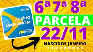 AUXÍLIO EXTENSÃO  VEJA QUEM RECEBE A 6ª7ª E 8ª PARCELA NESTE DOMINGO 2211 [upl. by Bolme]