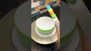 Vannila Rainbow 🏳️‍🌈 Design Cake cakedesign youtubeshorts cakeartist cakes rainbowcake [upl. by Maurer]