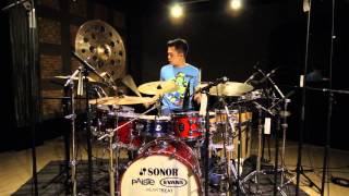 Echa Soemantri  Pharell Williams  Happy Drum Reinterpretation [upl. by Akyeluz802]