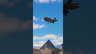 US Air Force Jet F35 amazing landing in Las Vegas [upl. by Enywad859]