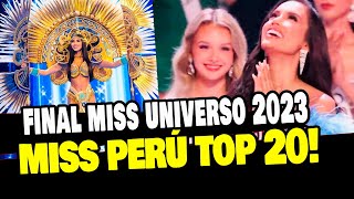 MISS UNIVERSO MISS PERÚ CAMILA ESCRIBENS PASÓ AL TOP 20 Y ASÍ REACCIONÓ [upl. by Coke]