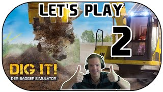 Lets Play DIG IT Der BaggerSimulator Deutsch Part 2 GermanDigger Simulator [upl. by Ann-Marie766]