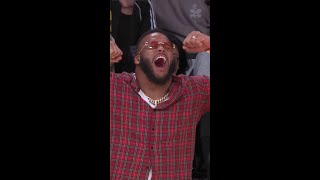 Aaron Donald Hyped Watching LeBron James 😤 Shorts [upl. by Anamor]