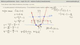 Funkcja kwadratowa  kurs do matury [upl. by Nich]