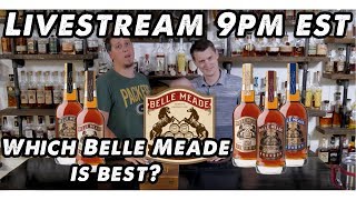 Belle Meade Finished Whiskey Line Up Bourbon Junkies Live [upl. by Artemla905]