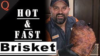 Hot and Fast Smoked Beef Brisket WARNING SUPER JUICY [upl. by Yl]