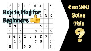 How to Play Sudoku Just the Rules in under 1 minute 30 seconds [upl. by Amathist]