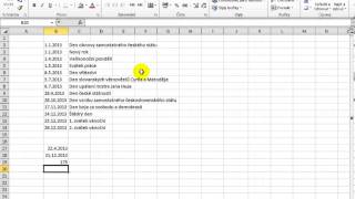 Microsoft Excel Časové funkce [upl. by Enier]