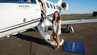 Embraer Phenom 100 Private Jet Tour  The Aviation Factory [upl. by Ahsikcin]