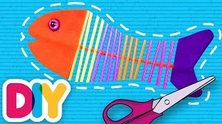 Fishbone Straws Craft  FastnEasy  DIY Labs [upl. by Htenek986]