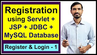 17 Registration using JSP  Servlet  JDBC  MySQL Database Practical [upl. by Castera]