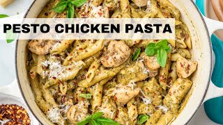 Creamy Chicken Pesto Pasta ready in 15 minutes Pesto Pasta Recipe [upl. by Mailliw]