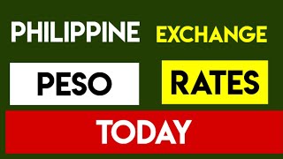 Philippine Peso Current Money Exchange Rates Today 8 October 2024 [upl. by Parthenia]