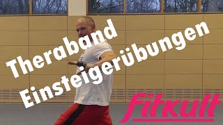 TheraBand Einsteigerübungen  Gummiband Workout für Zuhause by fitkult [upl. by Holleran]