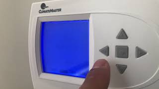 ClimateMaster Thermostat  How to turn onoff Heater [upl. by Baalbeer]