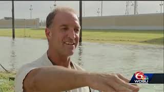 West End Flood Gate closed after flooding near lakefront [upl. by Nos]