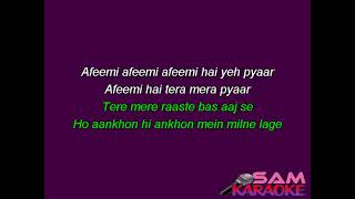 Afeemi Karaoke Meri Pyaari Bindu Sam Karaoke [upl. by Mauceri]