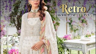 Retro Luxury Chiffon By Salitex Friday 14th Oct 2022 Launching [upl. by Schumer]