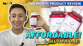 Relumins Reduced LGlutathione Product Review  2 months of taking  Dan TV [upl. by Cohlier105]