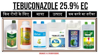 Tebuconazole 259 EC  प्रयोग  मात्रा  किन रोगों के लिए  कार्य करने का तरीका  Folicur Orius [upl. by Atterrol]