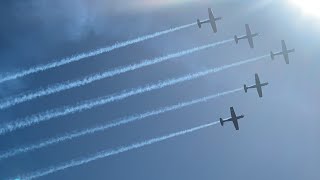 Warbirds over Wānaka 2024 F16 paratroopers mosquito flyby and much more ￼ [upl. by Elahcar]