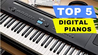 Top 5 Best Digital Piano 2024  Weighted Digital Keyboard Best Beginner Keyboard Music All Budget [upl. by Daile778]