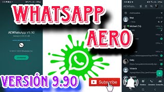 WhatsApp Aero Actualizado Versión 990 Instala Sin Perder Chats whatsapp fyp viral [upl. by Idnor]