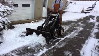 Fastest Dingo in the South snow plow on a ram rod dingo getting it done [upl. by Eelek]