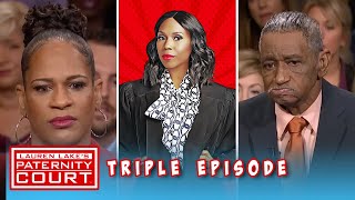 Woman Brings Her Father To Court To Clear Up Paternity Doubts Triple Episode  Paternity Court [upl. by Bernt]