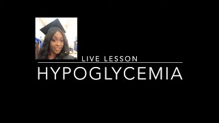 Hypoglycemia in Nursing [upl. by Elleunamme]