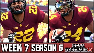 NCAA Football 14 Dynasty Week 7 vs Northwestern Season 6 [upl. by Novonod]