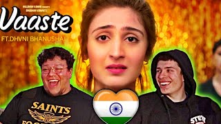 Vaaste Song Dhvani Bhanushali Tanishk Bagchi  Nikhil D  Bhushan Kumar  AMERICANS REACT [upl. by Idzik253]