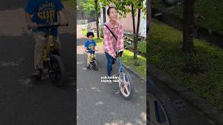 Mama Bocil Belajar Sepeda Roda Satu  🤣🚲 cicinyasar bocil shorts [upl. by Wilde450]