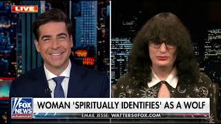 LOL Jesse Watters Interviews Naia Okami Who Identifies as Transgender and a Wolf [upl. by Odlopoel]