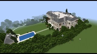 Minecraft  Beverly Hills Mansion  Outside Tour [upl. by Godbeare809]