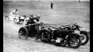 Motorcycle Chariot Race 1920s 1940s [upl. by Seabury615]