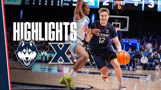 HIGHLIGHTS  UConn Mens Basketball at Xavier [upl. by Elocan]