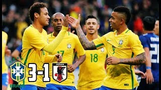 Brasil 3 x 1 Japão • GOLS • Amistoso Internacional • 10112017 [upl. by Ariaes]