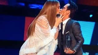 Jennifer López y Marc Anthony el beso en los Latin Grammys  Performance [upl. by Sharos]