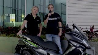 Letsride Kawasaki J125  Fahreindrücke Onboard und Interview [upl. by Oicnerolf]