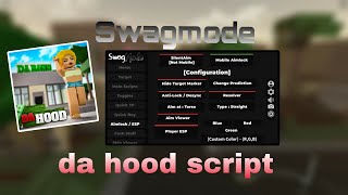 Swagmode  Da hood script  Player tp aimlock autobuy quick tp player knock ETC [upl. by Haraz929]