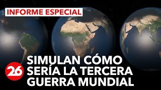 ¿Es posible una Tercera Guerra Mundial Un simulador muestra una guerra nuclear en tiempo real [upl. by Ajup36]