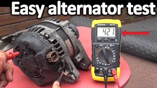 How to Test an Alternator  Testing the Voltage Regulator Diode rectifier and Stator [upl. by Halla518]