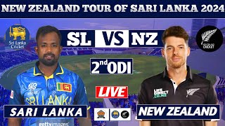 New Zealand Vs Sari Lanka 2nd ODI Live Match cricket nz vs sl highlights [upl. by Einaffit]