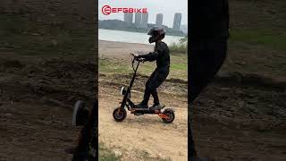 🛴⚡Off Road EFGBIKE Electric Scooter Dual Motors Riding Time electricscooterlife offroadelectric [upl. by Trebreh]