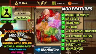 Shadow Fight 2 Mod Apk 2346 Latest Version 2024  Unlimited Money Max Level 52 Vip Mod Hack apk [upl. by Arreit272]